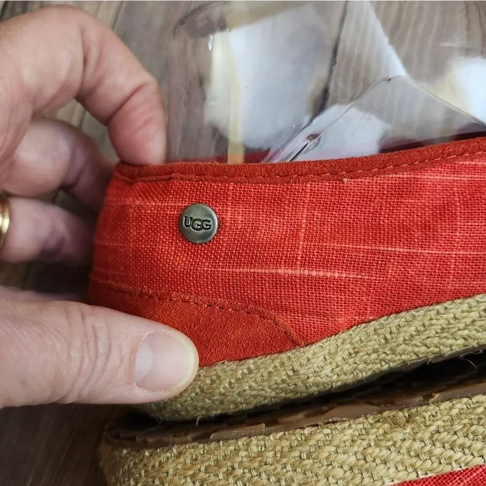 UGG red canvas